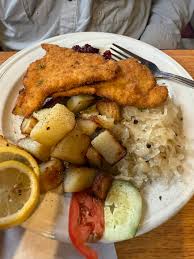 Café Old Vienna signature dishes Chicken Schnitzel
Parmesan Pork Schnitzel
Giant Pretzel Appetizer